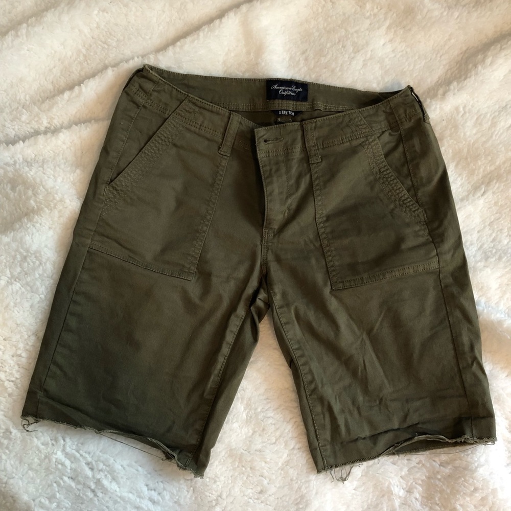 AE Army Green Bermuda Shorts size 2